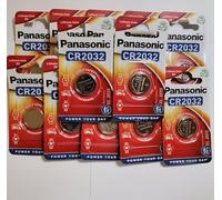 Panasonic CR2032 Lithium Button Batteries 3 V Pack of 12 (12 Single Blisters)