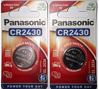 Panasonic CR2430 3V Lithium Battery (Pack of 2)