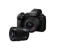 Panasonic DC-S5M2N-PACK LUMIX S5M2E Full Frame Mirrorless Camera Body, 24.2MP, Open Gate Recording, Phase Hybrid AF, Active I.S., Dual Native IOS, wi