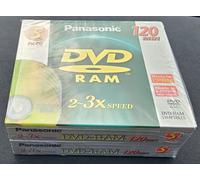Panasonic DVD Ram 2x3 speed Discs New Sealed 2 X 5 Packs 10 discs in total