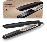 Panasonic EH-HS0E Nanoe Hair Straightener for Flawless Style, Single Stroke Straightening (Black/Champagne Gold)