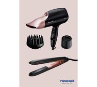 Panasonic EH-NA67 nanoe Hair Dryer & Nanoe Ceramic Hair Straightener Bundle in Black