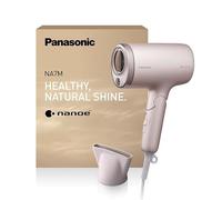 Panasonic EH-NA7M-P895 nanoe Hair Dryer for Shiny Hair, Foldable Handle, Fast Drying, Concentrator Attachment, 1600W, Pink
