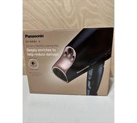 Panasonic EH-NA9J-K895 Advanced Folding Hair Dryer with Diffuser, Nanoe & Double Mineral Technology - Reduces Frizz, Damage and Split Ends, Black & Rose Gold