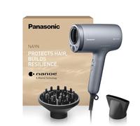 Panasonic EH-NA9N-H895 Hair Dryer with Diffuser nanoe & Mineral Ions, Anti-Damage, Fast Drying, Intelligent Sensing, Scalp & Skin Modes, Concentrator Attachment, 1600W, Grey