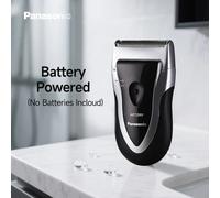 Panasonic Electric Razor For Men, Battery-Operated Travel Shaver, Cordless Wet Dry Lightweight Shaver with Ergonomic Grip ESB383-S405