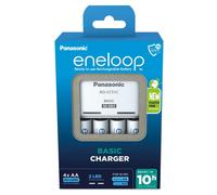 Panasonic Eneloop Basic Charger + 4 AA Rechargeable 2000 mAh batteries BQ-CC51E