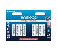 Panasonic eneloop BK-3MCCE/8BE Nickel Metal Hydride AA Batteries, Classic AA 8-Pack, One Size