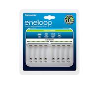 Panasonic eneloop Intelligent Premium Charger for 1-8 NI-MH Batteries AA/AAA,White