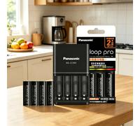 Panasonic Eneloop Pro AAA 2600mAh 1.2V Ni-MH Battery For Camera Flash Game Controller Wireless Mouse Repair Part charger 4AAA (1BQ-CC55C)