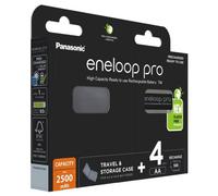Panasonic Eneloop Pro rechargeable AA 2500mAh 4BL batteries 4 pcs. and storage c