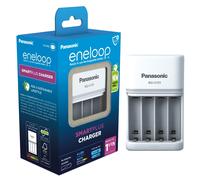 Panasonic Eneloop SMART+ Charger Rechargeable Batteries Ni-MH EU Plug + Adapter