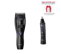 Panasonic ER-GB37 + ER-GN33 Beard & Facial Hair Trimmer Bundle - Free Gift RRP £10!