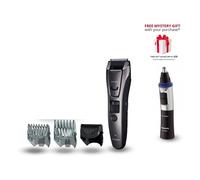 Panasonic Er-Gb80 + Er-Gn30 Beard, Body & Facial Hair Trimmer Set In Black Black One Size