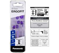 Panasonic ErgoFit Earbud Headphones Microphone Earphones Purple