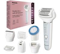 PANASONIC ES-EY90-A511 Double Disc Wet & Dry Epilator Kit - White & Blue, Blue,White