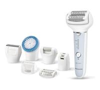 Panasonic ES-EY90 Wet and Dry Epilator, Double Disc with 60 Tweezers, Flexible 90° Swivoting Head, 3 Speed Settings and LED Light, 30 Minutes Operation, Razor Head