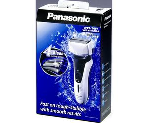 Panasonic ES-RF31 4 Blade Electric Shaver Wet/Dry with Flexible Pivoting Head for Men, Stainless - Black/Silver