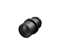 Panasonic ET-ELS20. Throw ratio: 1.7-2.8:1 Focal length range: 26.9 - 45.4 mm Aperture range (F-F): 1.7 - 2.3. Depth: 176 mm Weight: 900 g Diameter: 10.8 cm. Quantity per pack: 1 pc(s)