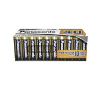 Panasonic EVERYDAY POWER AA batteries, pack of 40 alkaline batteries, AA, Mignon, LR6, 1.5V, 100% cardboard, plastic-free packaging, batteries for re