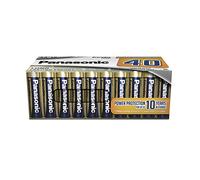 Panasonic EVERYDAY POWER AA batteries, pack of 40 alkaline batteries, AA, Mignon, LR6, 1.5V, 100% cardboard, plastic-free packaging, batteries for reliable energy in daily use