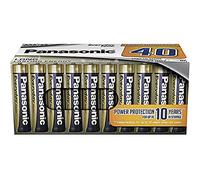 Panasonic EVERYDAY POWER AAA batteries, pack of 40 alkaline batteries, AAA, Micro, LR03, 1.5V, 100% cardboard, plastic-free packaging, batteries for reliable energy in daily use