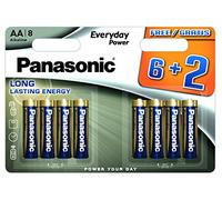 Panasonic Everyday Power Alkaline Batteries (Mignon AA, LR6, Pack of 8)