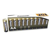Panasonic Everyday Power Alkaline Battery, AA Mignon Lr6, 1.5 V, Pack of 20 in Non-plastic Pack, for Reliable Energy, Alkaline