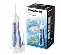 Panasonic EW1211W DentaCare Rechargeable Oral Irrigator - 2 Jets, 130 mL Tank, Waterproof, Removable Water Tank