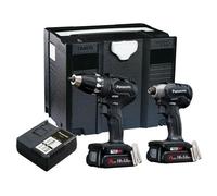 Panasonic Eyc231Pn Twin Pack 18V Drill And Impact Driver With Batteries And Charger
