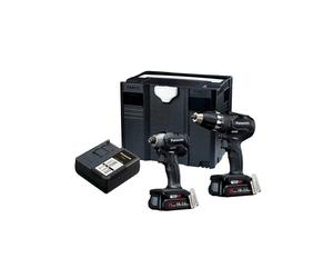 Panasonic Eyc241Pn2G3 Twin Pack 18V 2 X 3.0Ah Li-Ion In Black Black One Size