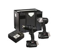 Panasonic Eyc242Lj2G31 Twin Pack 18V Brushless Drill And Impact Wrench With Li-Ion Batteries