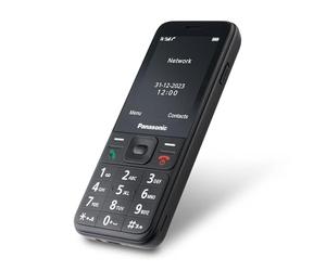 Panasonic KX-TF200EXB Mobile Phone, Dual-Band GSM 900/1800 MHz, 2.4" TFT Colour LCD, 0.3MP Camera, 1000 mAh Li-Ion Battery, Hearing Aid Compatible, Single SIM Card, USB-C cable, Black