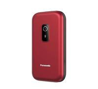 Panasonic KX-TF600EXR 4G Easy-to-Use Clamshell Mobile Phone, VoLTE, up to 290 Hours Reliable power with Standby mode, USB-C, 2.8-inch Display, Bluetooth, LED Flashlight, Camera, IP44 Waterproof, Red