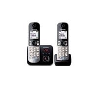 Panasonic KX-TG6822 Cordless Phone with Answering Machine (Hands Free Functionality, Low Radiation)