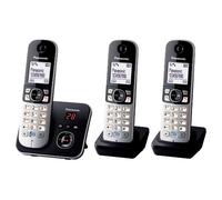 Panasonic KX-TG6823 DECT telephone Caller ID Black. Silver