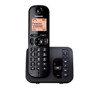 Panasonic KX-TGC220EB DECT Cordless Phone with Answering Machine, 1.6 Inch Easy-to-Read Backlit Display, Nuisance Call Blocker, Hands-Free Speakerpho