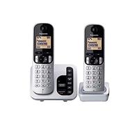 Panasonic KX-TGC222EB Cordless Phone with Answering Machine (Hands Free Functionality, Low Radiation)