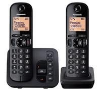 Panasonic KX-TGC222EB DECT Cordless Phone with Answering Machine, 1.6 inch Easy-to-Read Backlit Display, Nuisance Call Blocker, Hands-Free Speakerpho