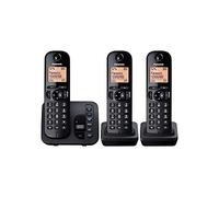 Panasonic Kx-Tgc223Eb Dect Cordless Phone With Answering Machine, Black