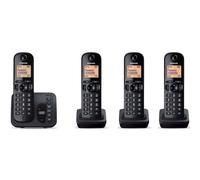 Panasonic KX-TGC224-EB Eco Digital DECT Cordless Answer Phone - Quad