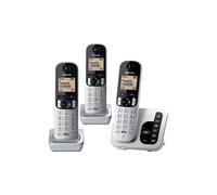 Panasonic KX-TGC263ES Digital Cordless Phones: 18-min answering machine, dedicated call block button, an easy-to-read dot-matrix display and a hands-free speakerphone/Silver-White
