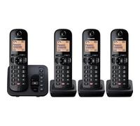 Panasonic KX-TGC264E Digital Cordless Phones: 18-min answering machine, dedicated call block button, an easy-to-read dot-matrix display and a hands-free speakerphone