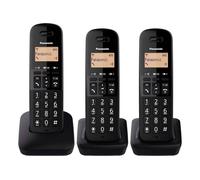 Panasonic KX-TGC413EB Digital Cordless Phone with Nuisance Call Blocker - Black (Pack of 3)