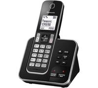 Panasonic KX-TGD320 Cordless Home Phone with Nuisance Call Blocker and Digital Answering Machine - Black & Silver