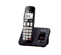 Panasonic KX - TGE820EB Digital Cordless Phone About 40 minutes Answering Machine with Nuisance Call Block and Dedicated Key, Amplified Sound Single