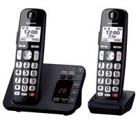 KXTGE822EB Twin Cordless Phone with Answer Machine