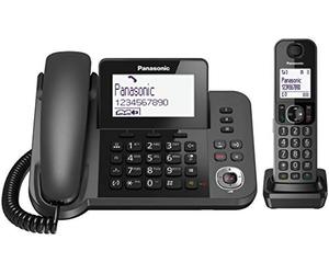 Panasonic KX-TGF320EXM telephone - telephones (DECT, Desk, Black, LCD, AAA, Polyphonic)
