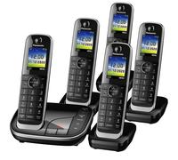 Panasonic KX-TGJ320EB Landline Phone Cordless, House phones, Nuisance Call Blocker, Answer machine, Colour Display, Single Handset - Black