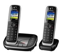 Panasonic KX-TGJ422EB Cordless Phone - Twin Handsets (Black)